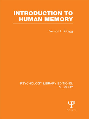cover image of Introduction to Human Memory (PLE